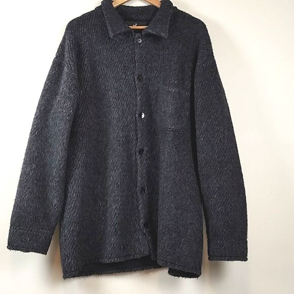 Peruvian Connection Button Down Sweater Jacket Alpaca Blend Size XL - Picture 1 of 14